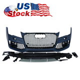 2008-2015 For A7/S7 C7 Upgrade To C7.5 RS7 Style Front Bumper Body kits With Honeycomb Grille