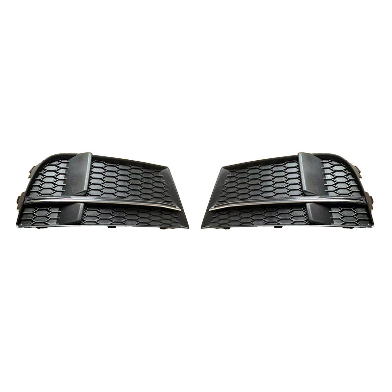 2017-2019 For Audi A3 S3 8V.5 Front Bumper Down Grille Honeycomb Style S line Fog Light Grilles