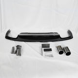 2013-2016 For Audi A4 S4 B8.5 Non S line diffuser with tailpipe