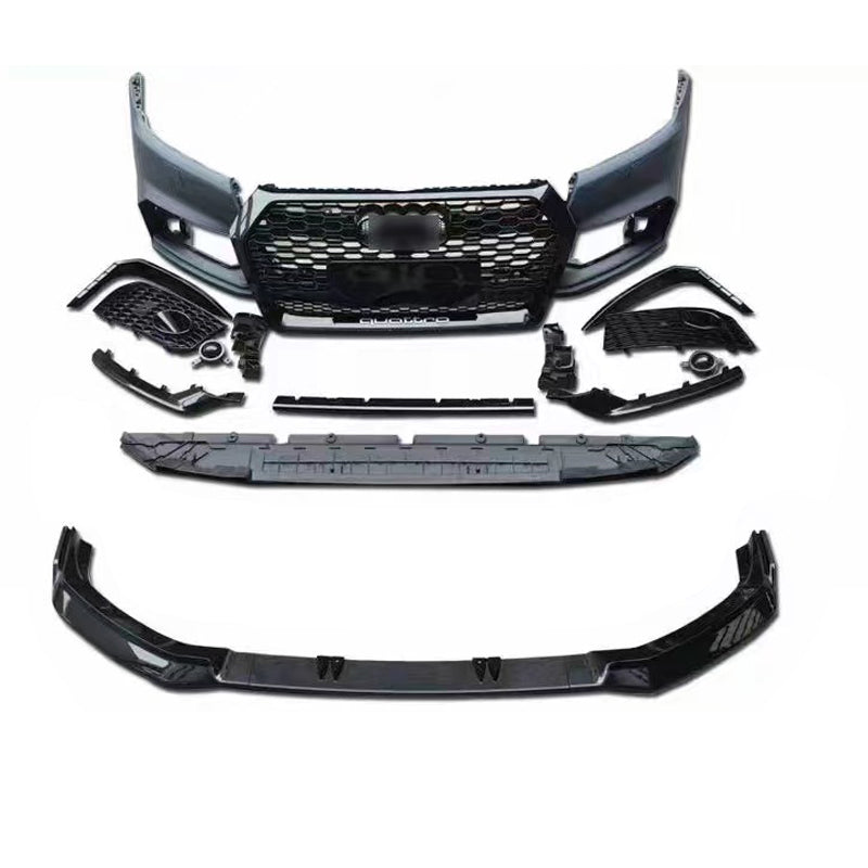 2019-2021 For Audi Q5/SQ5 B9 Front Bumper RSQ5 Style Body Kits With Gloss Black Grille | Front Lip