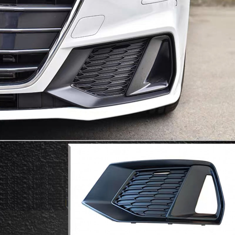 2019-2025 For Audi A7 S7 C8 Front Bumper Down Grille Honeycomb Style Fog Light Grilles