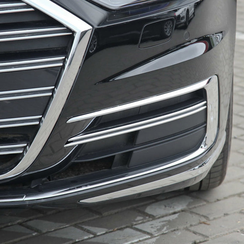 2019-2022 For Audi A8 S8 D5 Front Bumper Down Grille Honeycomb Style Fog Light Grilles