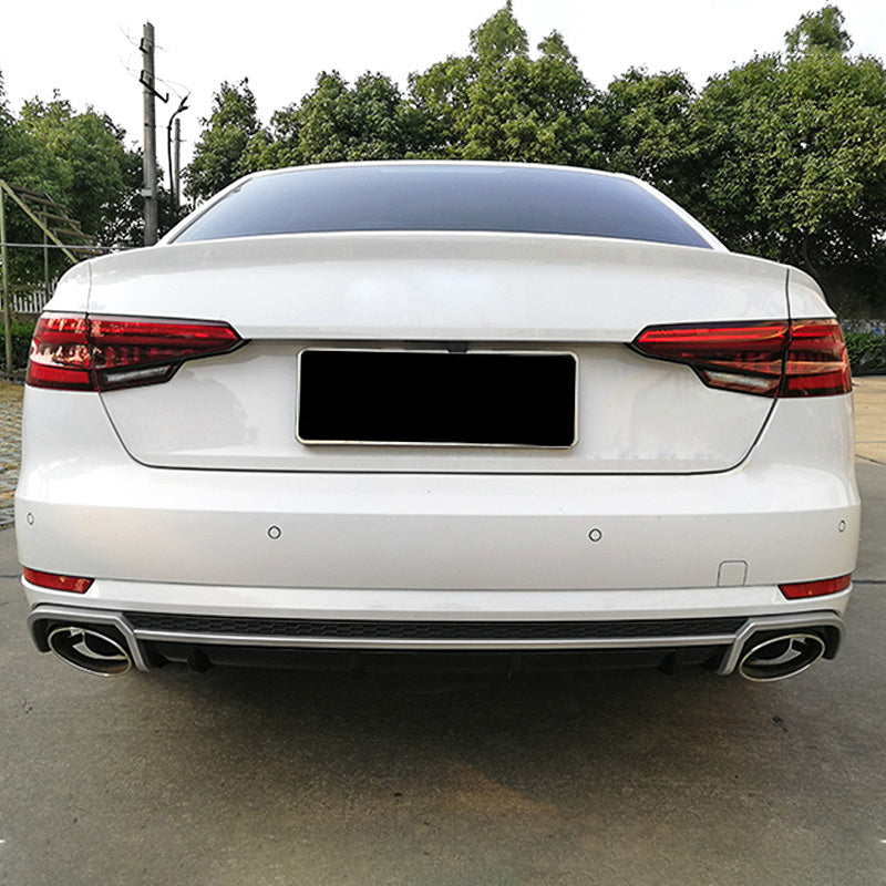 2017-2019 For Audi A4 S4 B9 Diffuser With Large Dual Tailpipe