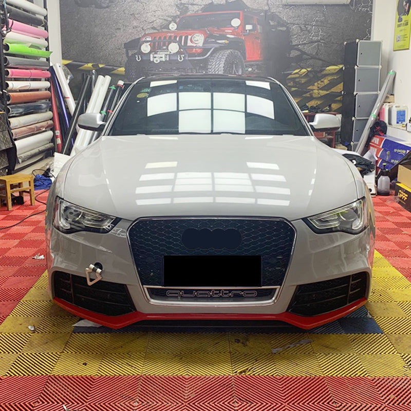 2012-2016 For Audi A5 S5 B8.5 RS5 Style Honeycomb Grille With Lower Mesh