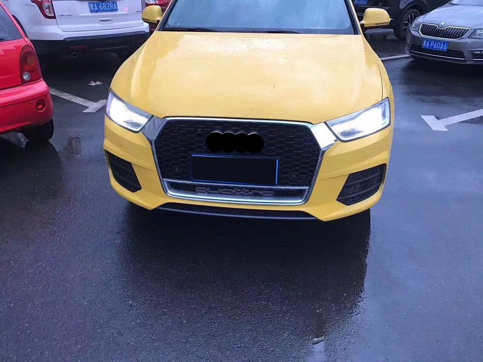 2016-2019 For Audi Q3 SQ3 8U.5 RSQ3 Style Honeycomb Grille With Lower Mesh