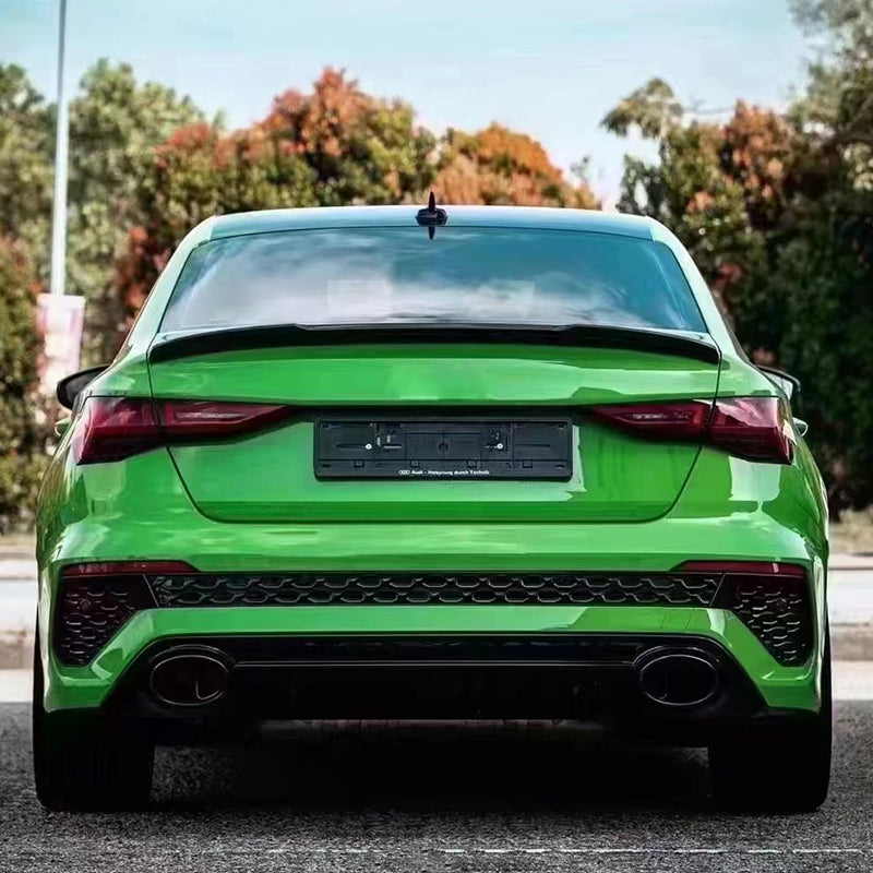 2020-2024 For Audi A3 S3 8Y S line rear diffuser and large dual tailpipe