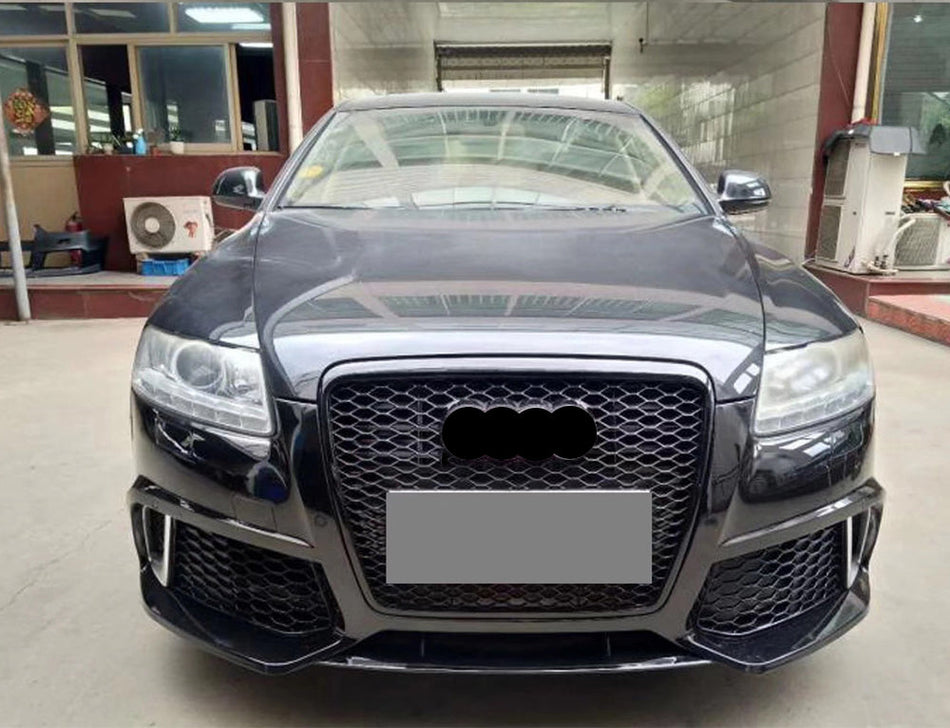 2009-2011 For Audi A6 S6 C6 RS6 Style Honeycomb Grille