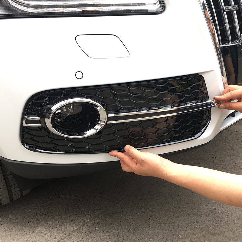 2013-2018 For Audi Q5 SQ5 8R.5/B8.5 Front Bumper Down Grille Honeycomb Style Non S Line Fog Light Grilles