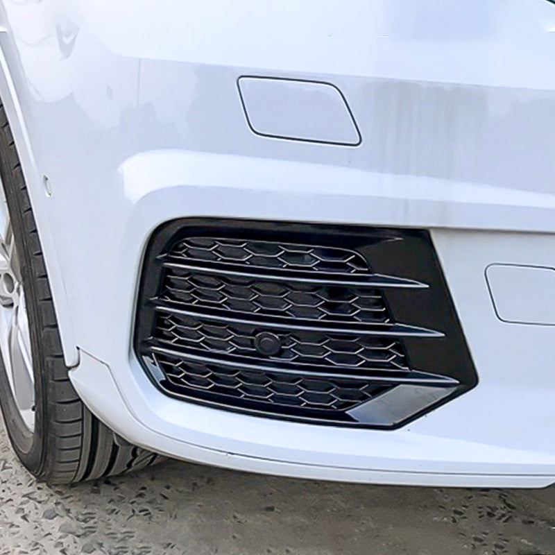 2016-2019 For Audi Q3 SQ3 8U.5 Front Bumper Down Grille Honeycomb Style Fog Light Grilles