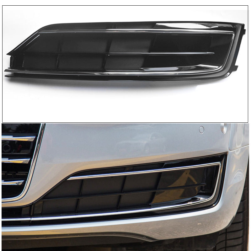 2015-2018 For Audi A8 S8 D4 PA Front Bumper Down Grille Honeycomb Style Non S line Fog Light Grilles