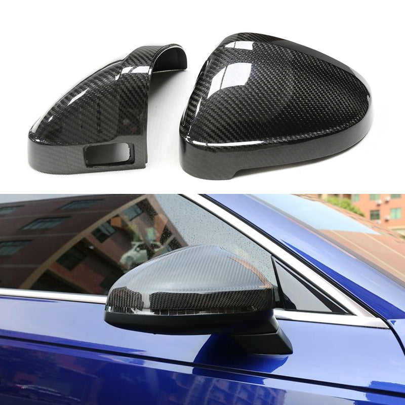 2017-2022 For Audi A5 B9 B9.5 Carbon Fiber Mirror Caps