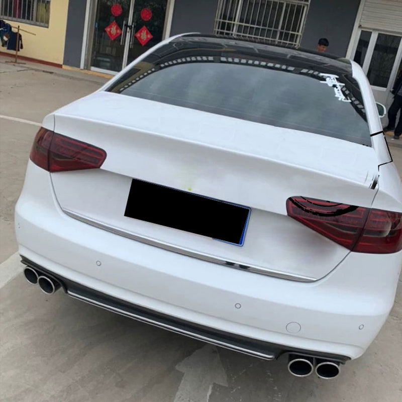 2013-2016 For Audi A4 S4 B8.5 S line diffuser with tailpipe