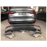 2020-2024 For Audi A4 S4 B9.5 Audi S4 Style A4 Diffuser With Tailpipe Exhaust Tips
