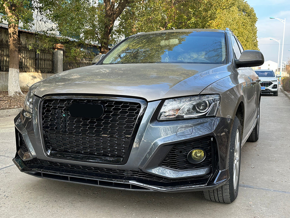 2008-2012 For Q5/SQ5 8R/B8 Front Bumper Upgrade RSQ5 B9 Style Body Kits With Honeycomb grille