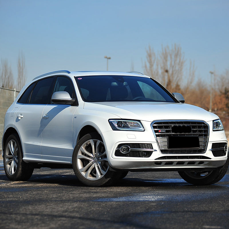 2013-2018 For Audi Q5 SQ5 8R.5/B8.5 Front Bumper Down Grille Honeycomb Style S Line Fog Light Grilles