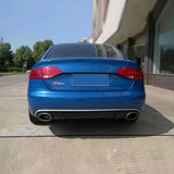 2008-2012 For Audi A4 S4 B8 Rear Diffuser With Tailpipe