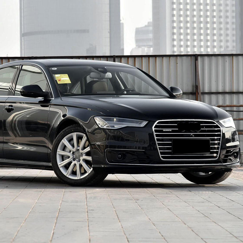 2016-2018 For Audi A6 S6 C7.5 Front Bumper Down Grille Honeycomb Style Non S Line Fog Light Grilles