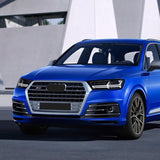 2016-2019 For Audi Q7 SQ7 4M Front Bumper Down Grille Honeycomb Style Fog Light Grilles