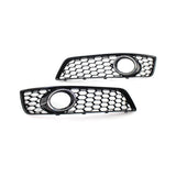 2008-2012 For Audi A3 S3 8P.5 8PA Front Bumper Down Grille Honeycomb Style Honeycomb Fog Light Grilles