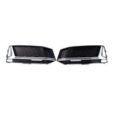 2017-2019 For Audi A4 S4 B9 Front Bumper Down Grille Honeycomb Style S line Fog Light Grilles
