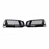 2017-2019 For Audi A4 S4 B9 Front Bumper Down Grille Honeycomb Style S line Fog Light Grilles