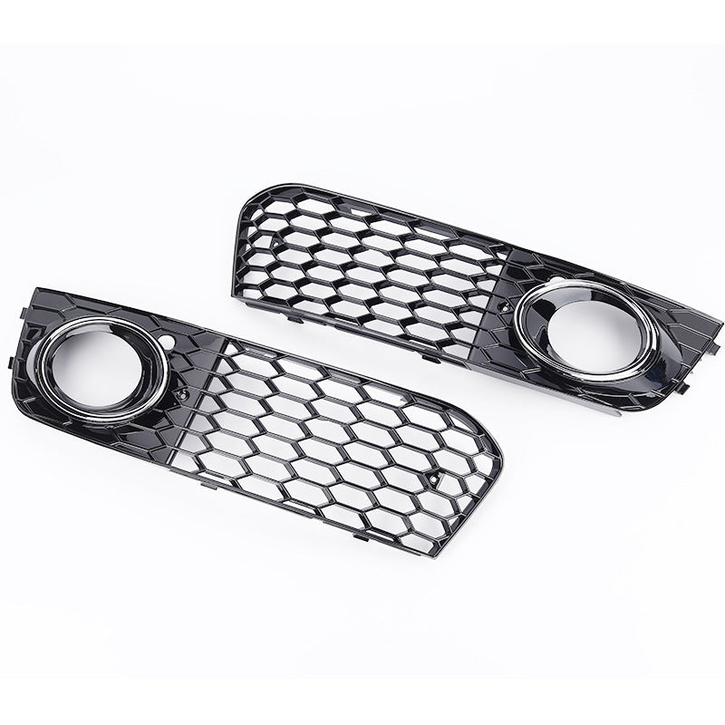 2008-2012 For Audi A4 S4 B8 A4 B8 Front Bumper Down Grille Honeycomb Style Non S line Fog Light Grilles