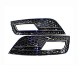 2013-2016 For Audi A4 S4 B8.5 Front Bumper Down Grille Honeycomb Style Non S line Fog Light Grilles