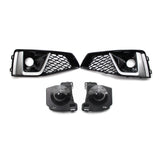 2019 For Audi A4 S4 B9 Front Bumper Down Grille Honeycomb Style S line Fog Light Grilles