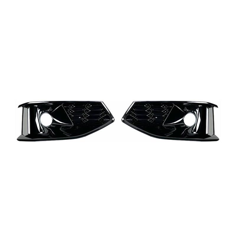 2020-2024 For Audi A4 S4 B9.5 Front Bumper Down Grille Honeycomb Style Non S line Fog Light Grilles