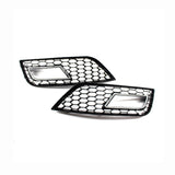 2013-2016 For Audi A4 S4 B8.5 Front Bumper Down Grille Honeycomb Style Non S line Fog Light Grilles