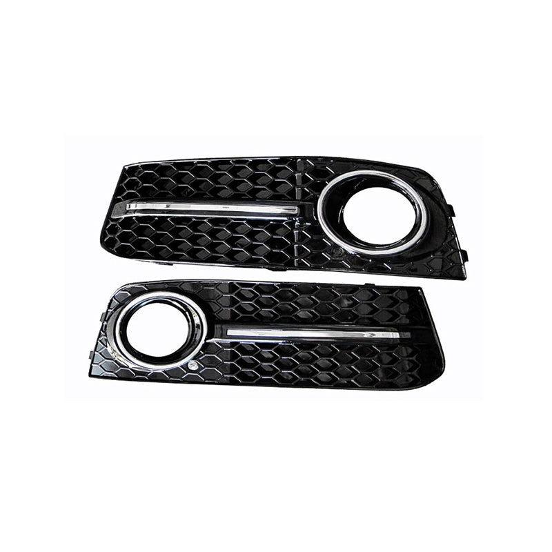 2008-2012 For Audi A4 S4 B8 A4 B8 Front Bumper Down Grille Honeycomb Style Non S line Fog Light Grilles