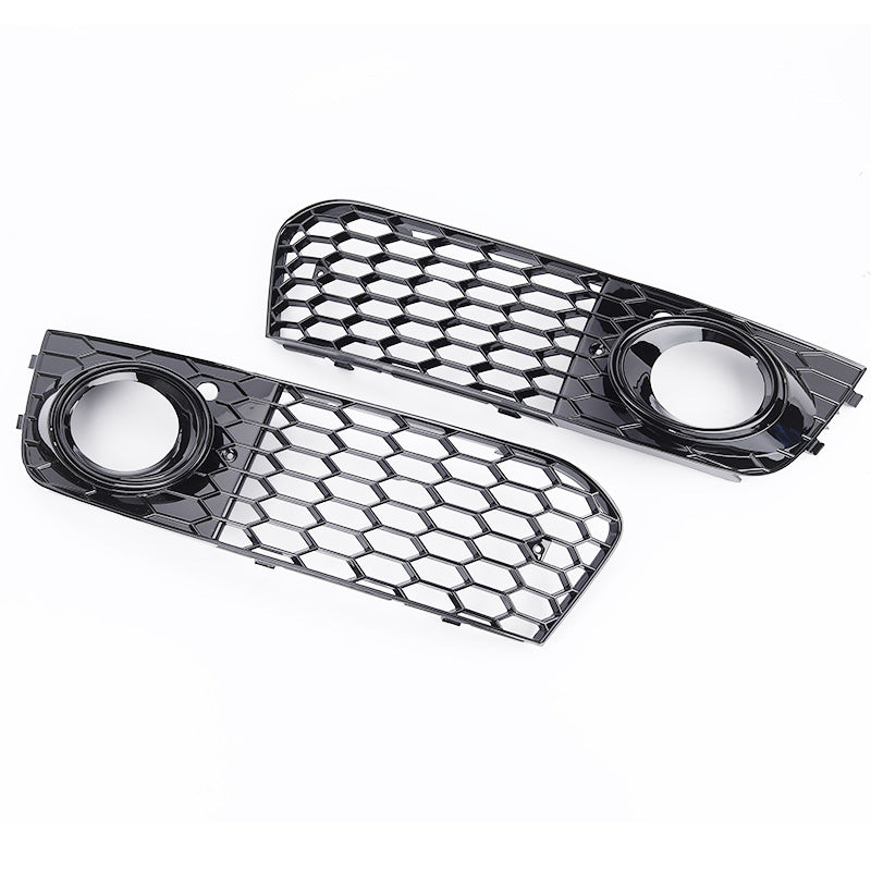 2008-2012 For Audi A4 S4 B8 A4 B8 Front Bumper Down Grille Honeycomb Style Non S line Fog Light Grilles