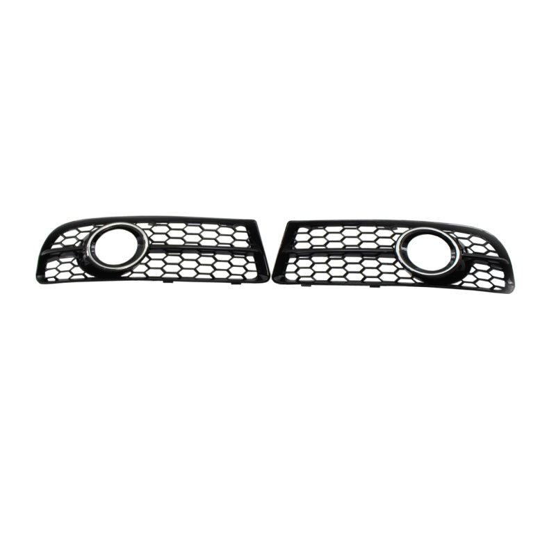 2005-2007 For Audi A4 S4 B7 Front Bumper Down Grille Honeycomb Style Fog Light Grilles