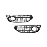 2013-2016 For Audi A4 S4 B8.5 Front Bumper Down Grille Honeycomb Style Allroad Fog Light Grilles