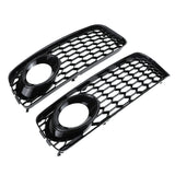 2009-2011 For Audi A5 S5 B8 Front Bumper Down Grille Honeycomb Style S line Fog Light Grilles