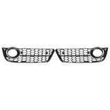 2009-2011 For Audi A5 S5 B8 Front Bumper Down Grille Honeycomb Style Non S line Fog Light Grilles