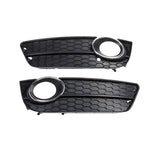 2009-2011 For Audi A5 S5 B8 Front Bumper Down Grille Honeycomb Style Non S line Fog Light Grilles