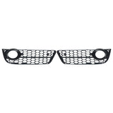 2009-2011 For Audi A5 S5 B8 Front Bumper Down Grille Honeycomb Style Non S line Fog Light Grilles
