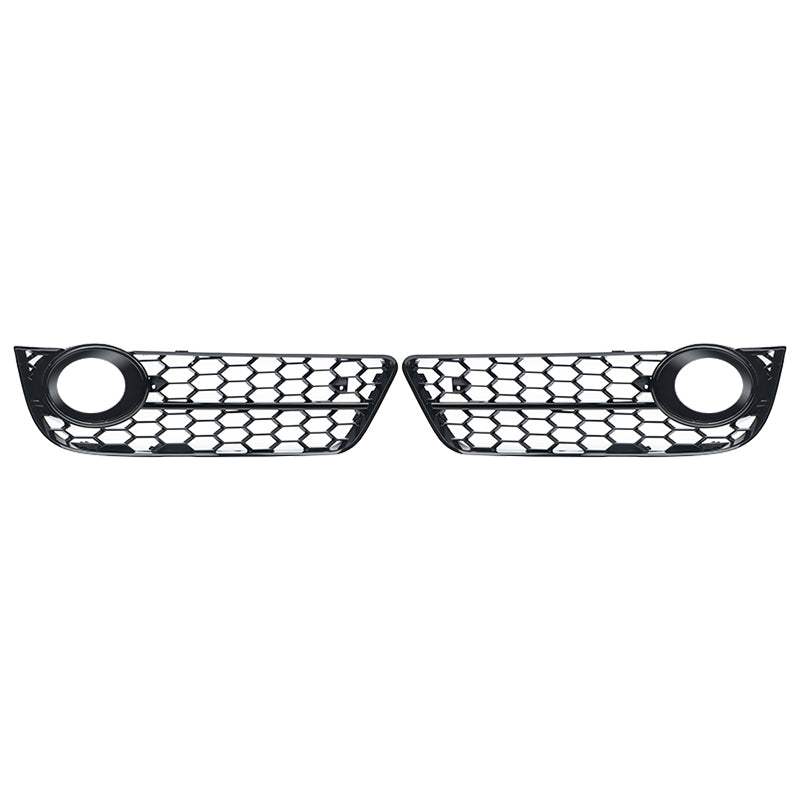 2009-2011 For Audi A5 S5 B8 Front Bumper Down Grille Honeycomb Style Non S line Fog Light Grilles