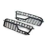 2012-2016 For Audi A5 S5 B8.5 Front Bumper Down Grille Honeycomb Style Fog Light Grilles