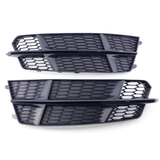 2016-2018 For Audi A6 S6 C7.5 Audi Front Bumper Down Grille Honeycomb Style S Line Fog Light Grilles