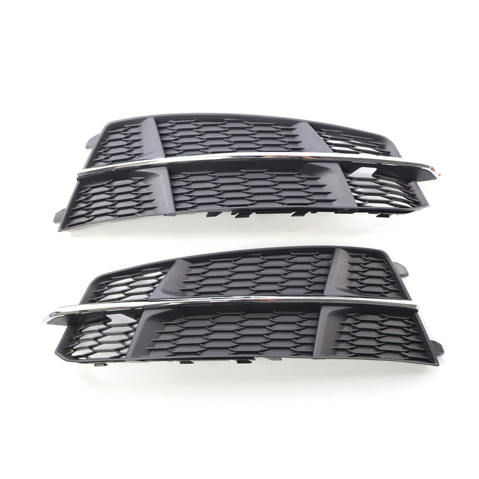 2016-2018 For Audi A6 S6 C7.5 Audi Front Bumper Down Grille Honeycomb Style S Line Fog Light Grilles