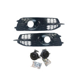 2012-2015 For Audi A6 S6 C7 Front Bumper Down Grille Honeycomb Style S Line Fog Light Grilles