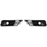 2016-2018 For Audi A6 S6 C7.5 Front Bumper Down Grille Honeycomb Style Non S Line Fog Light Grilles