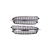 2012-2015 For Audi A6 S6 C7 Front Bumper Down Grille Honeycomb Style S Line Fog Light Grilles