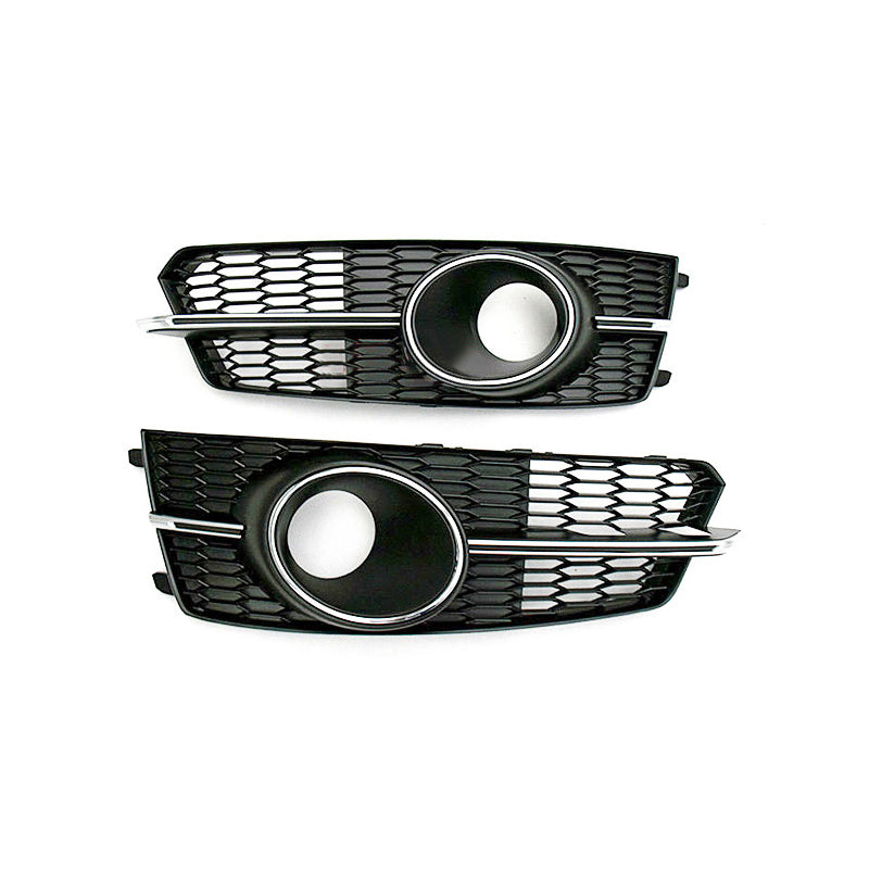 2016-2018 For Audi A6 S6 C7.5 Audi Front Bumper Down Grille Honeycomb Style S Line Fog Light Grilles