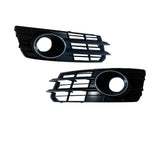 2009-2015 For Audi A7 S7 C7 Front Bumper Down Grille Honeycomb Style Non S line Fog Light Grilles