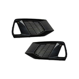 2019-2025 For Audi A7 S7 C8 Front Bumper Down Grille Honeycomb Style Fog Light Grilles