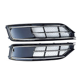 2015-2018 For Audi A8 S8 D4 PA Front Bumper Down Grille Honeycomb Style Non S line Fog Light Grilles