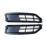 2015-2018 For Audi A8 S8 D4 PA Front Bumper Down Grille Honeycomb Style Non S line Fog Light Grilles